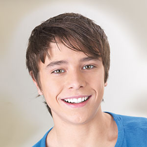 Young boy smiling