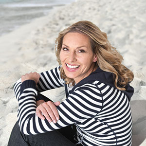Middle aged woman smiling